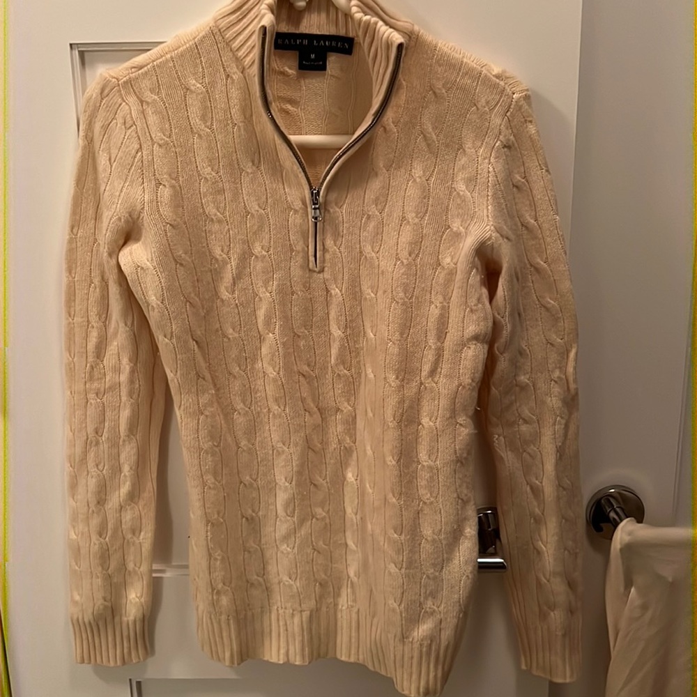 Ralph Lauren Beige Cashmere Seeater